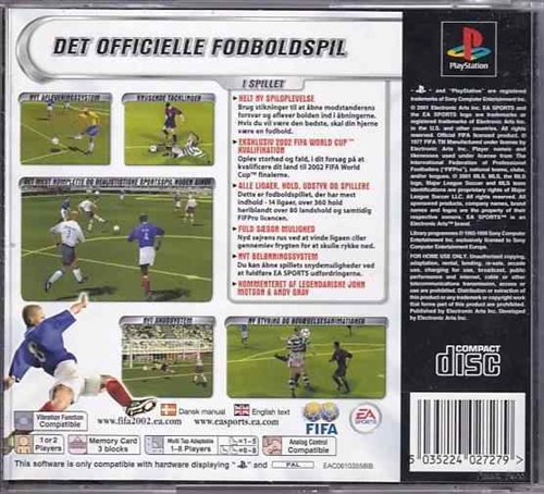 Fifa Football 2002 - PS1 (B Grade) (Genbrug)